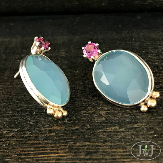 calcedony earrings
